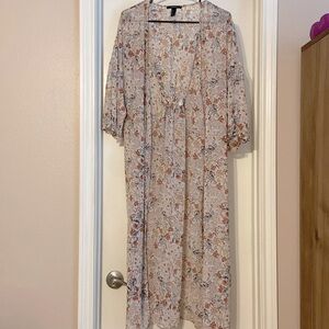 Floral Chiffon Coverup - Small